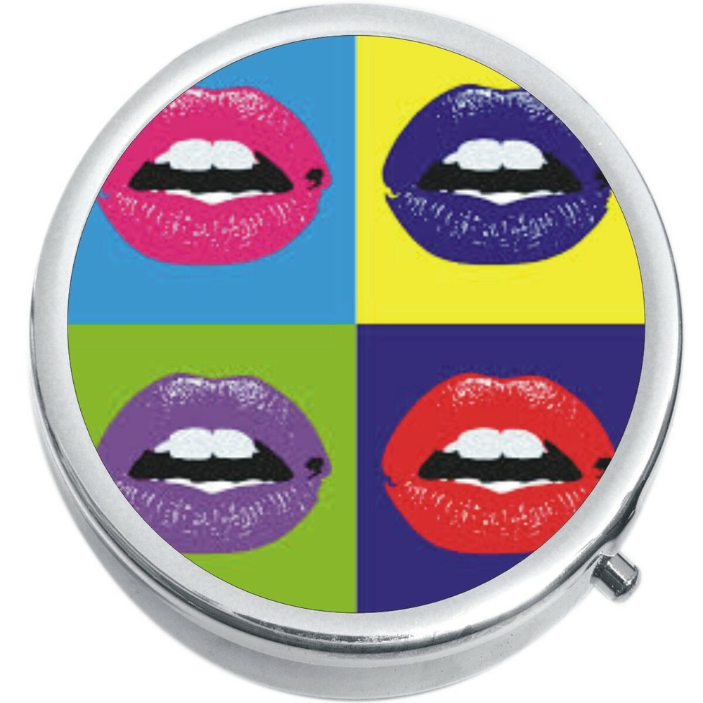 LiPB Pop Art Medicine Vitamin Compact Pill Box