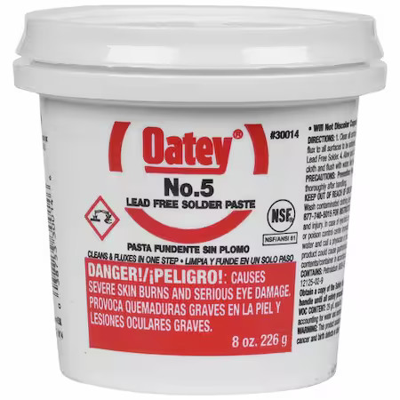 Oatey 30014 Paste Flux, Paste, Petroleum, 8 Oz.