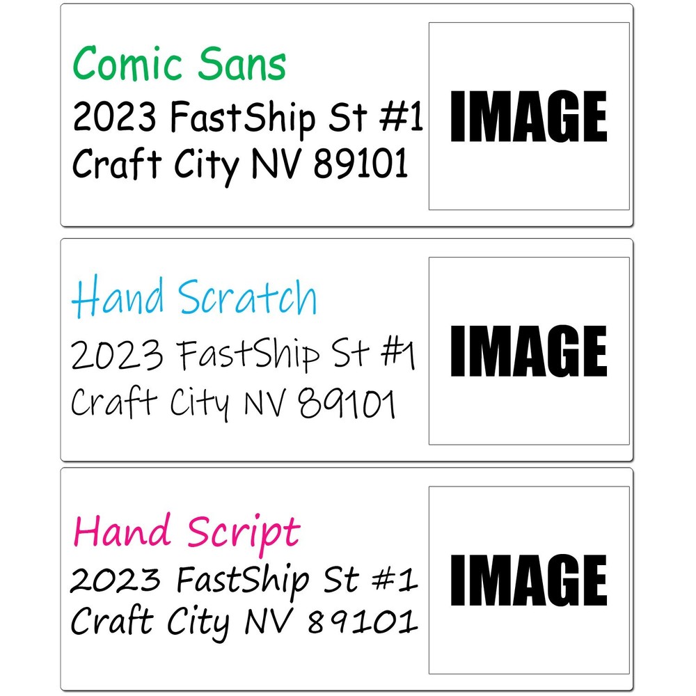 30 Address Labels Custom Photo Graphic Personalized