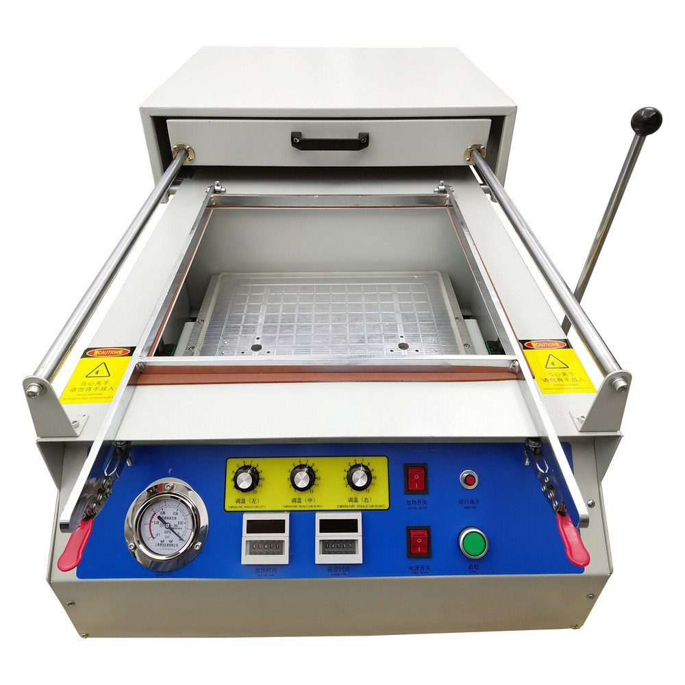Desktop Vacuum Plastic Thermoformer Heating & Molding Machine for ABS/PVC Sheets