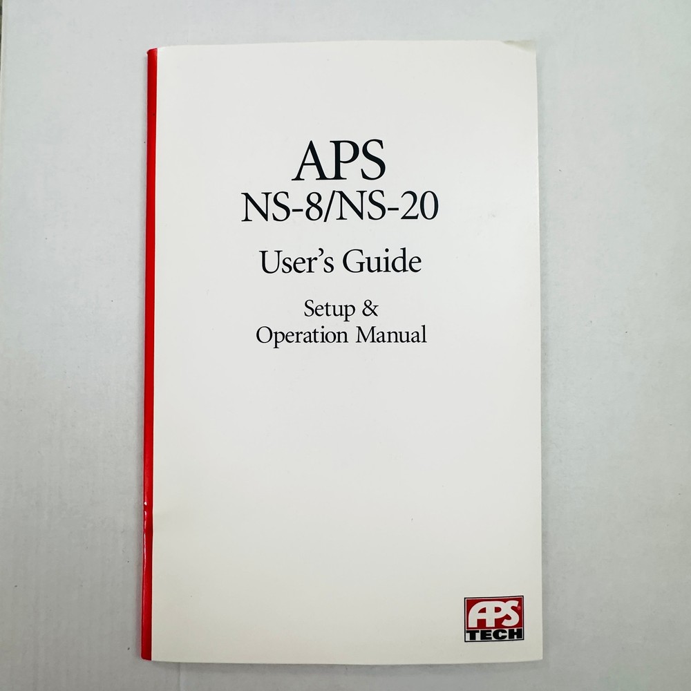 Replacement Manual For APS Tech APS NS-8 / NS-20 Tape Backup Drive