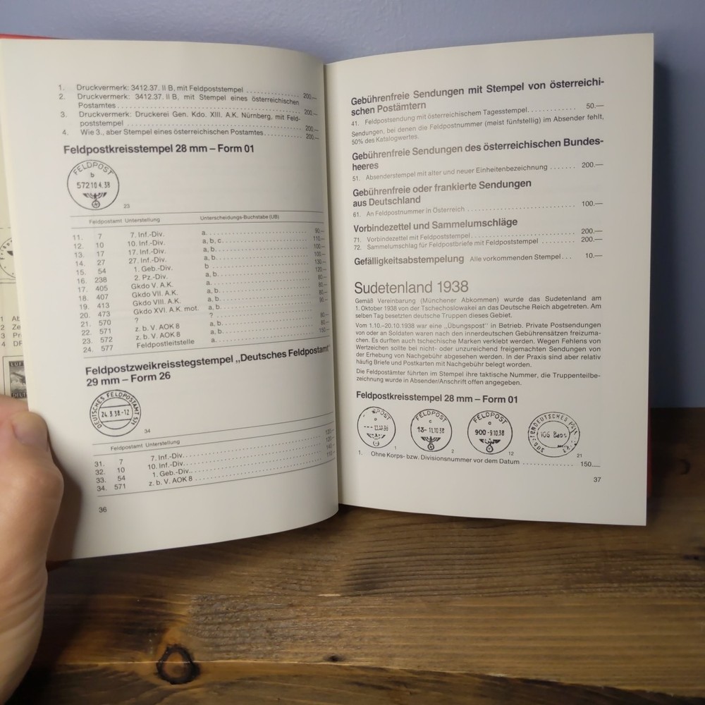 Michel Handbuch-Katalog Deutsche Feldpost 1937-1945 (German postal Book)