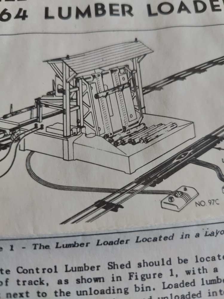 Lionel 164 Remote Control Lumber Loader Instruction Dated 7-49