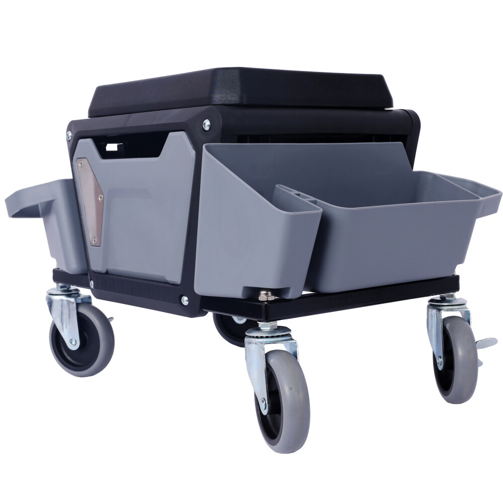 Heavy Duty Mechanic Stool Rolling Creeper with Soft Rubber Cushion Seating