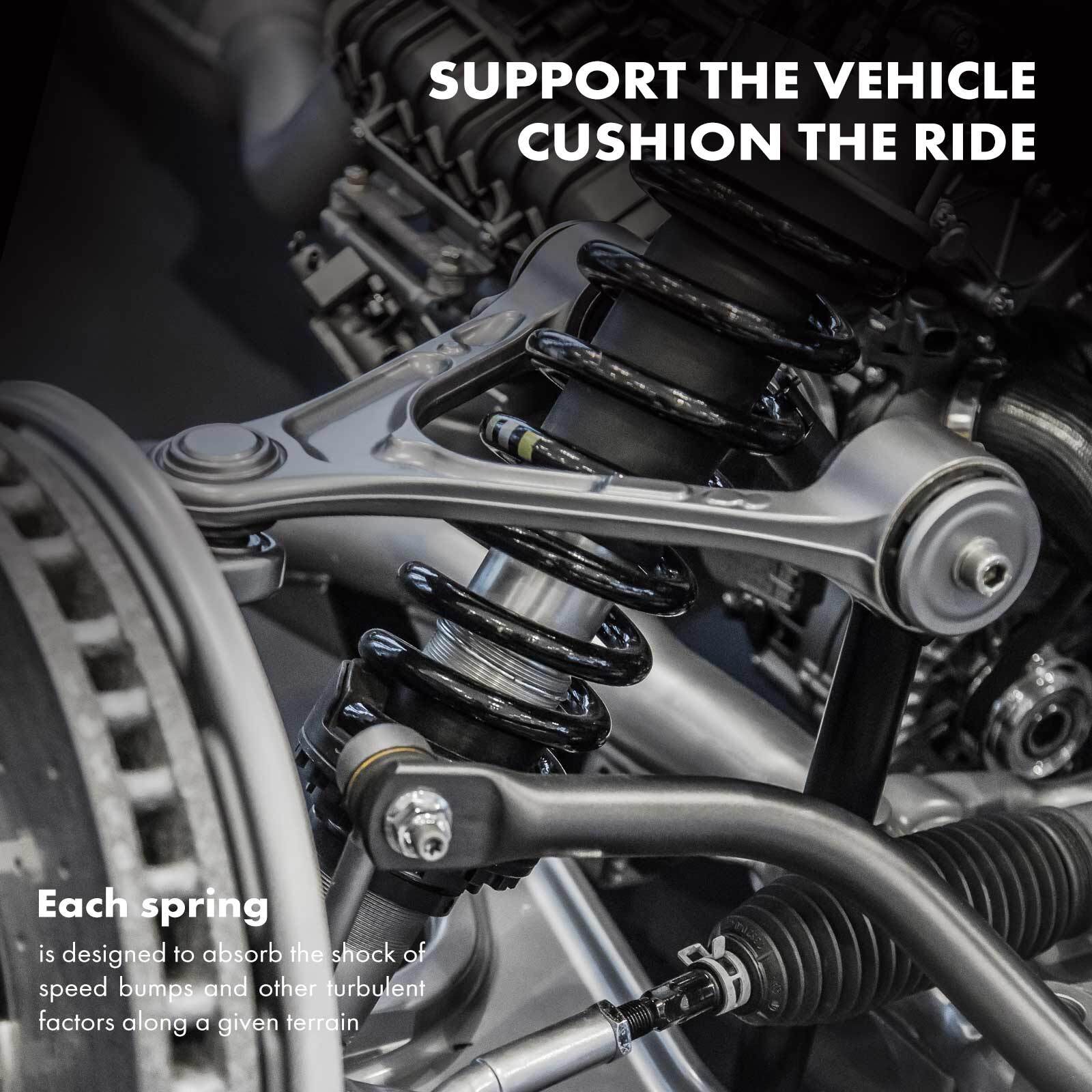 2x Front Coil Spring Set for Ford Mustang II 1974-1976 1978 Pinto Mercury Bobcat