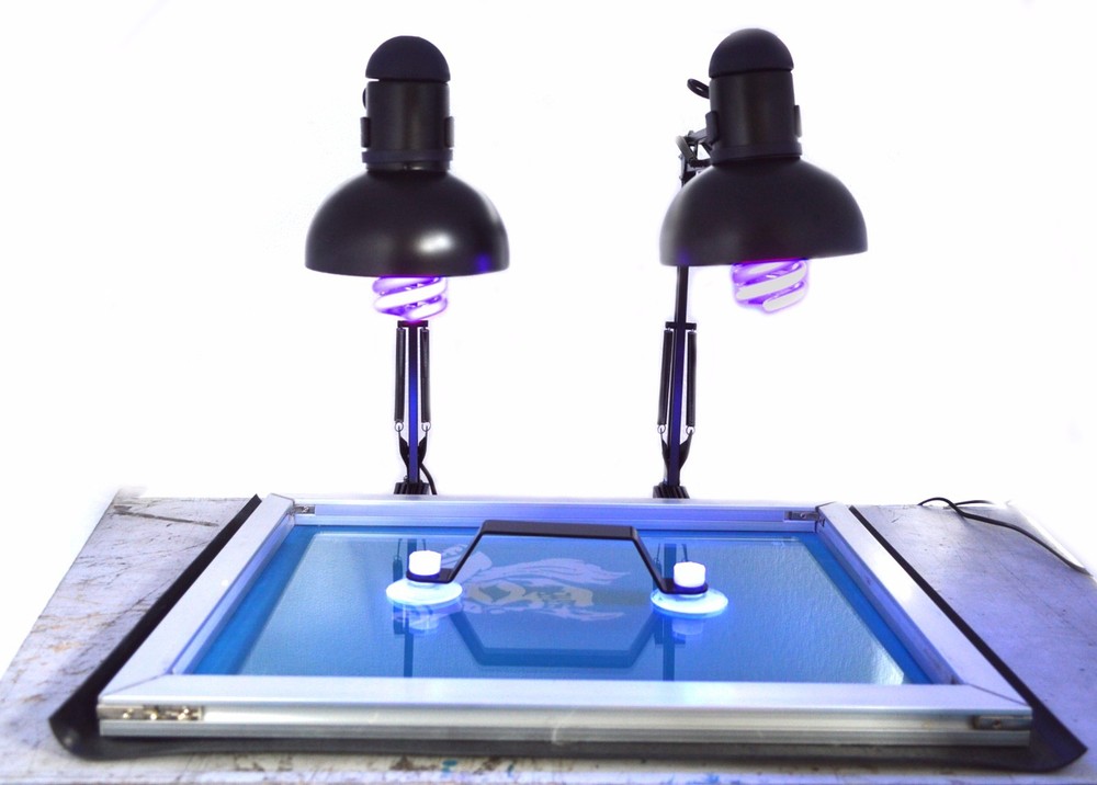 Screen Printing 4 Color Press Kit Adjustable Printer/ Flash Dryer/ Exposure/Tool