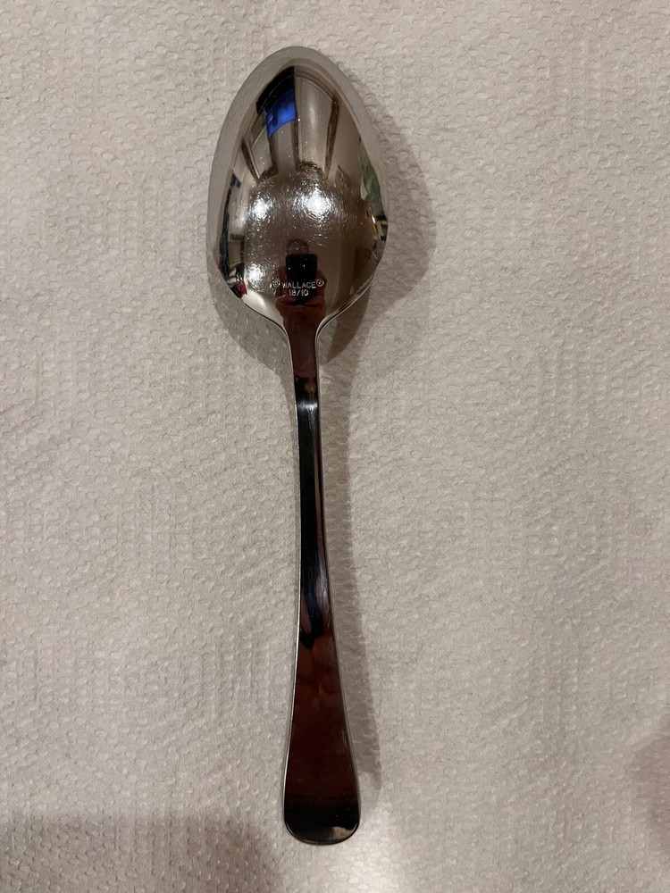 Wallace Hartford 18/10 Stainless Steel Solid Serving Spoon
