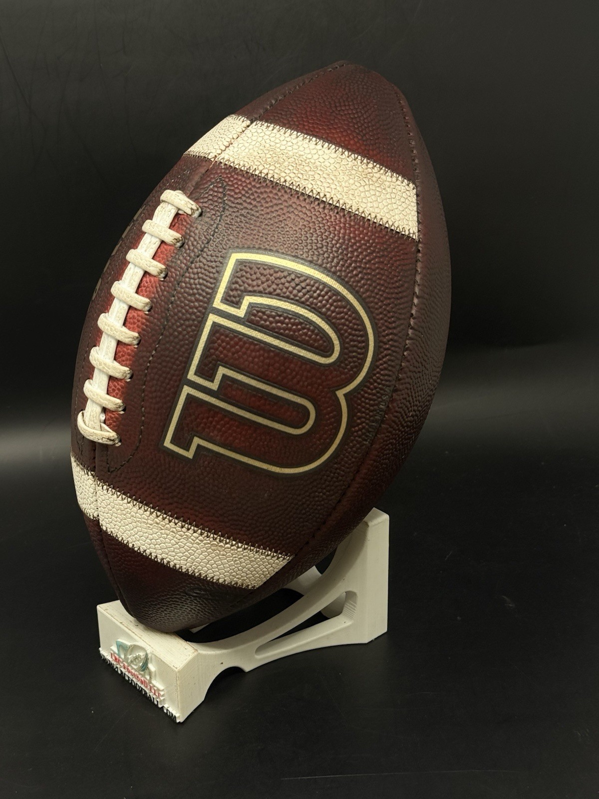 Wilson GST Full-Size Red Football Game Prepped Mudded Conditioned Tacked NEW