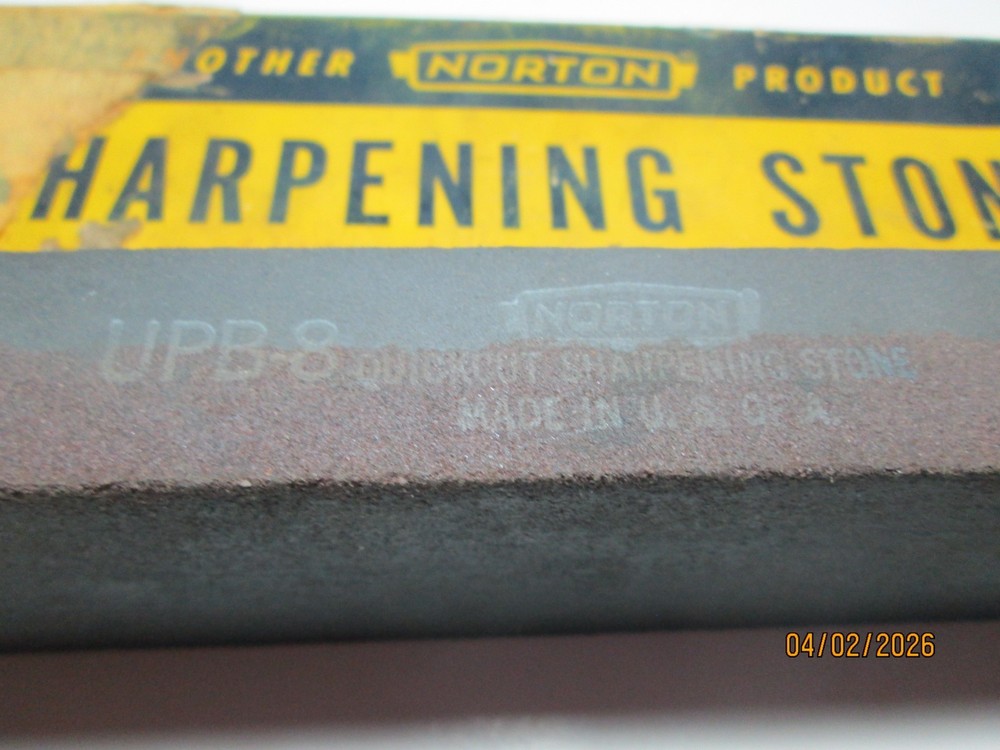 NORTON BEHR MANNING SHARPENING STONE.