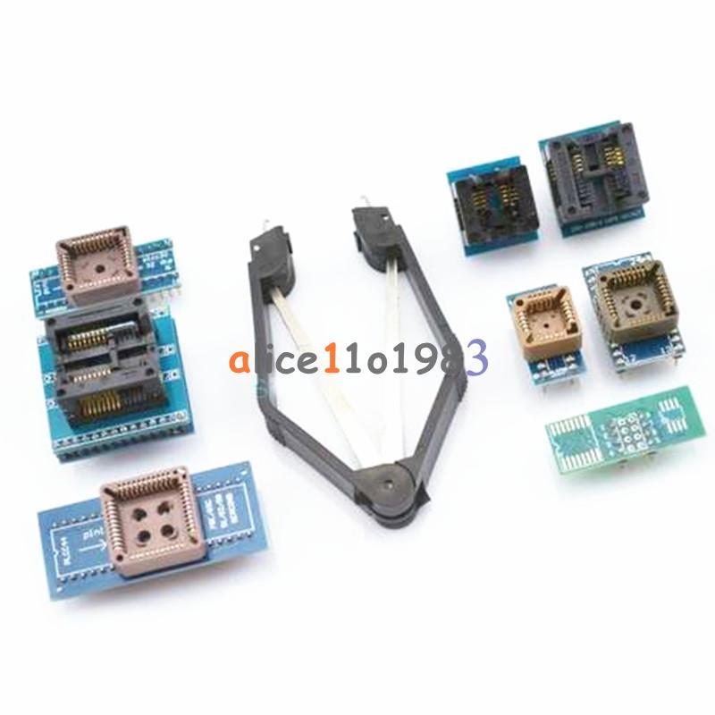 8 Programmer Adapters Sockets Kit for TL866II Plus with IC Extractor