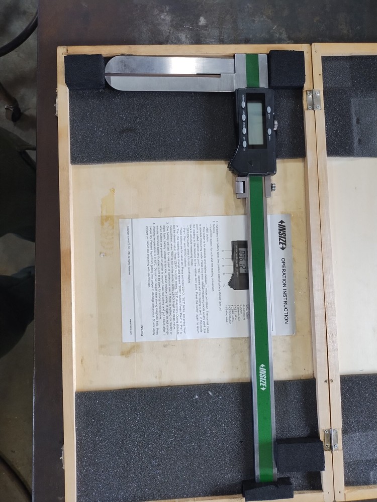 INSIZE 10.82 inch digital caliper, 0.001 sh. pr.hardend stainless. Code1123-3002