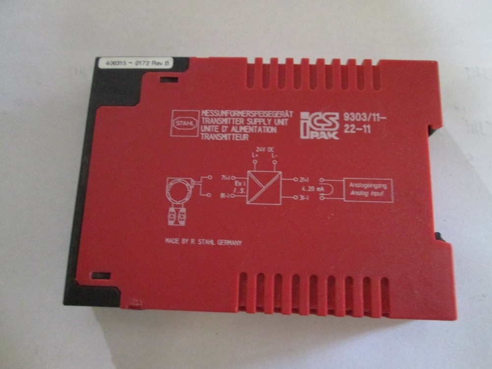 STAHL TRANSMITTER SUPPLY UNIT 9303/11-22-11