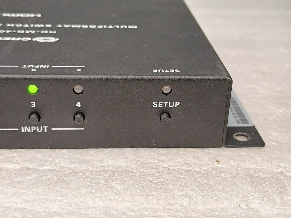 Crestron HD-MD-400-C-E Multiformat HDMI Transmitter & Receiver Set Tested w/ PSU