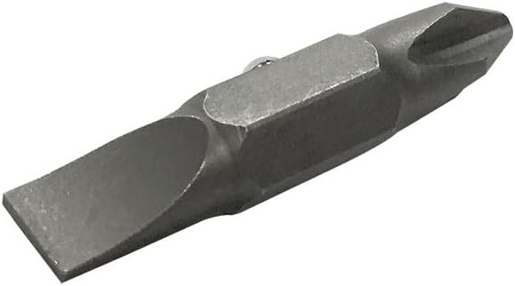 Replacement Double Sided Bit #2 Phillips & 1/4"Slotted for Multi-Bit Screwdriver