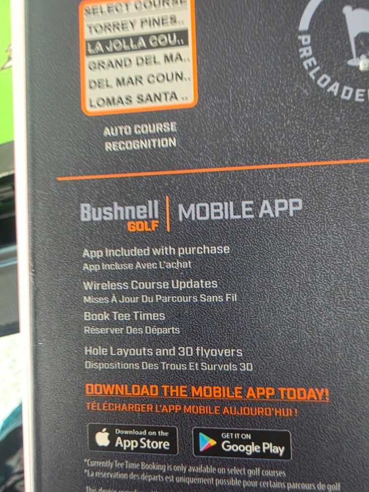 Bushnell Phantom Golf GPS orange compact magnetic mountable golf GPS