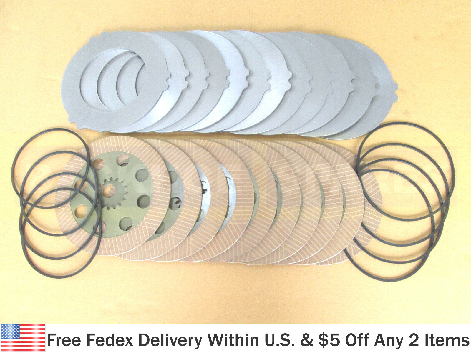 JCB PARTS - BRAKE FRICTION COUNTER PLATES & SEALS (PART # 458/20285 458/20353)