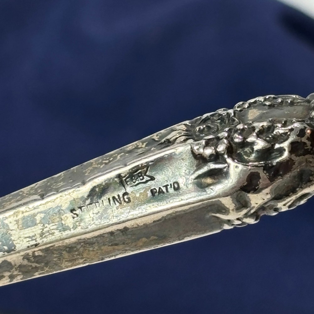 Antique Foster & Bailey Button Hook Sterling Silver Handle Lace Puller