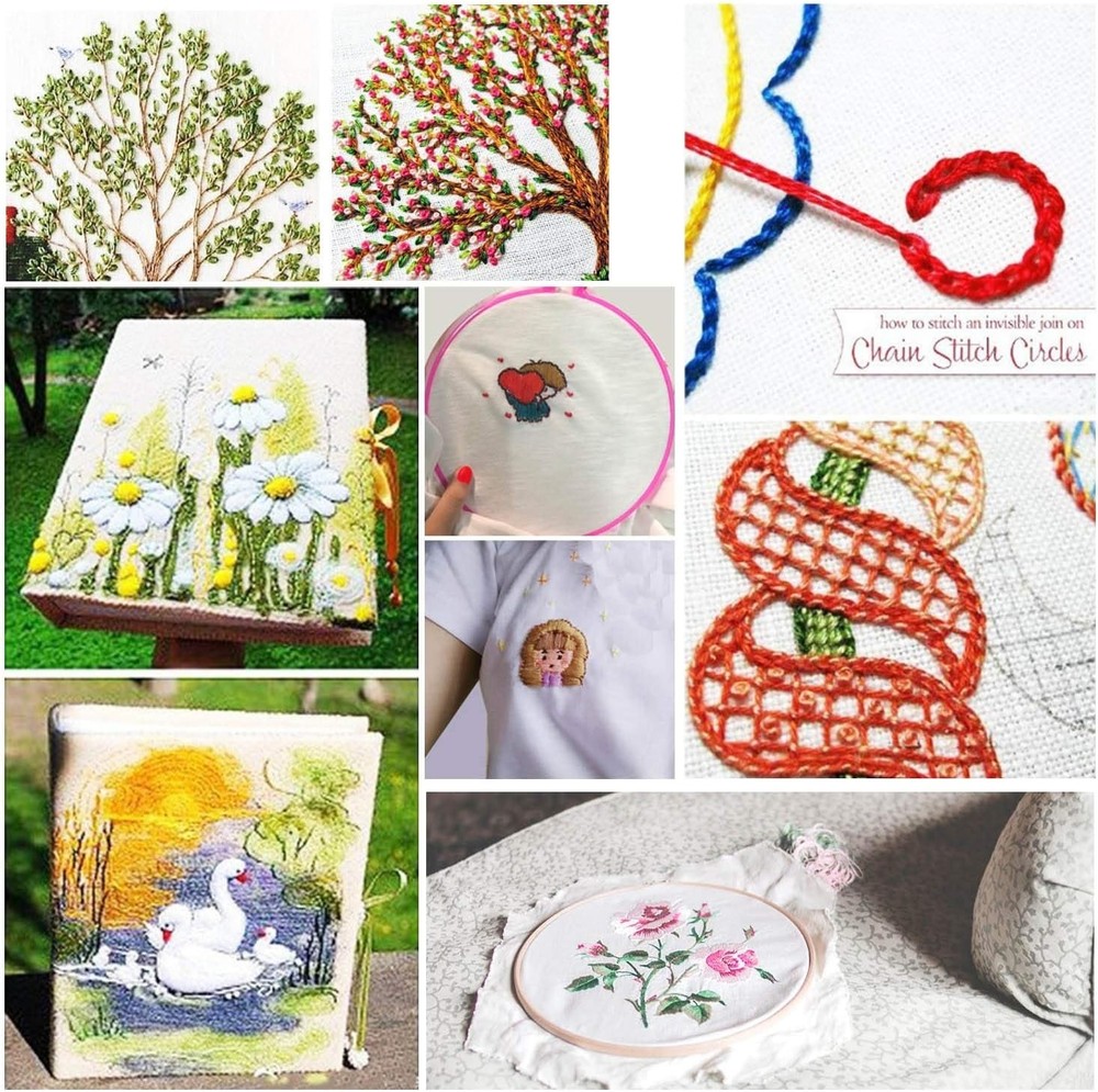 Rainbow Embroidery Thread Floss Set