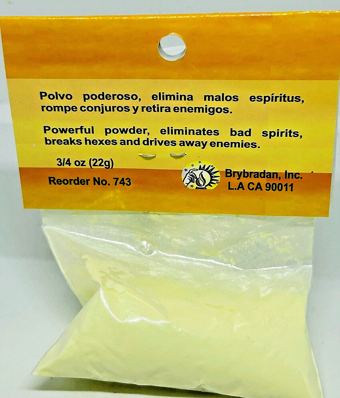 PURE SULFUR POWDER POLVO DE AZUFRE 3/4 oz.