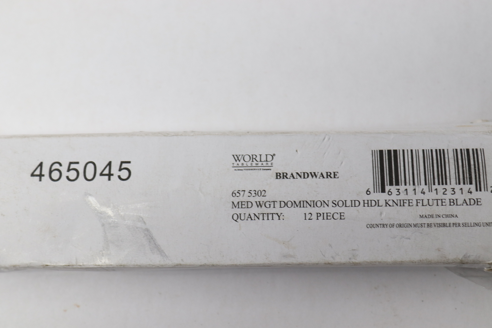 (12-Pk) World Tableware Dominion Knife Fluted Stainless Steel Medium 657530