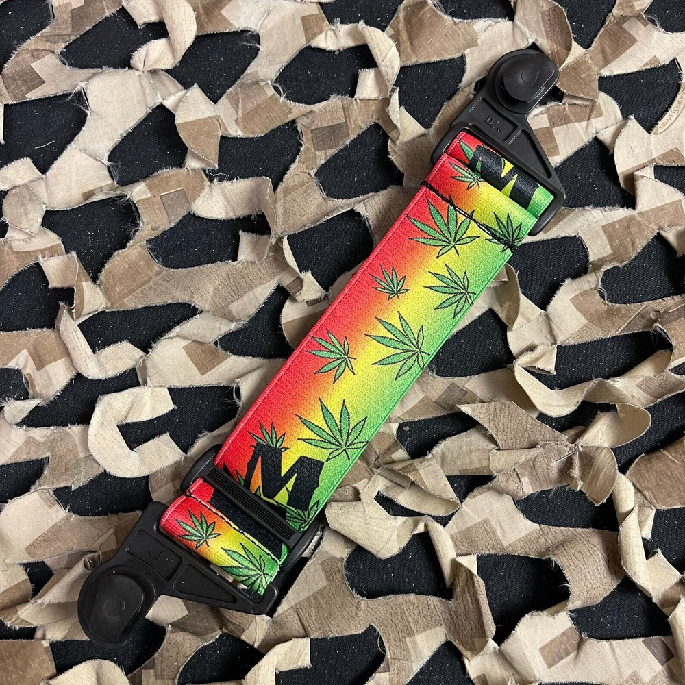 NEW KM Paintball EVS Goggle Strap - Green Leaf Rasta