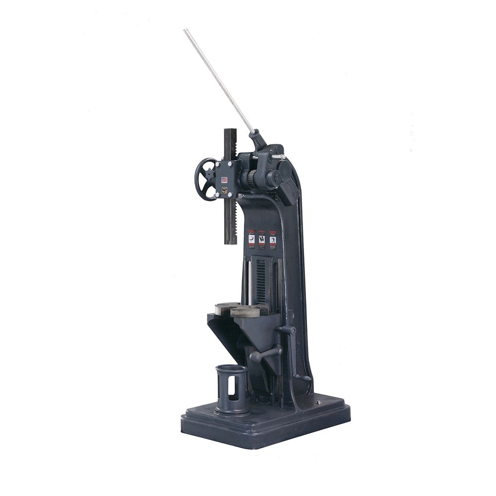 Dake D-903007 Model 4 12-Ton Floor Type Compound Leverage Arbor Press New