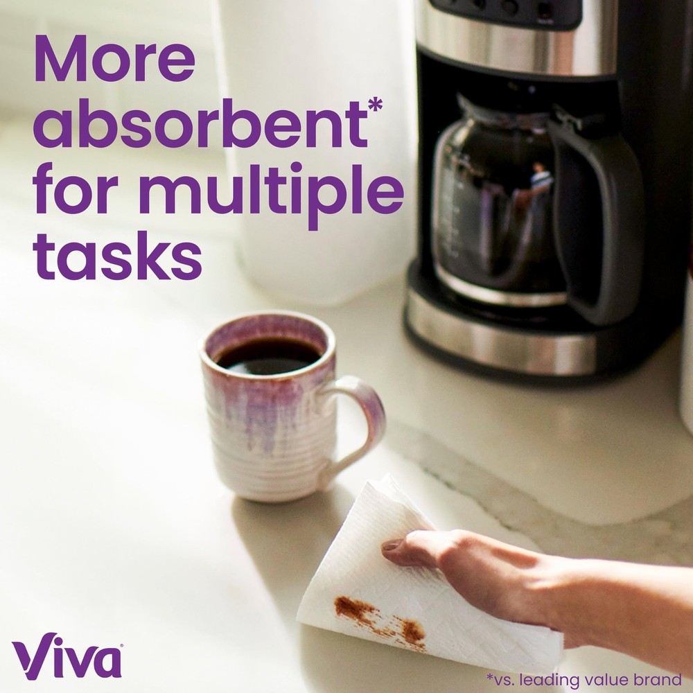 Viva Multi-Surface Cloth Paper Towels 3 Double Rolls 110 Sheets