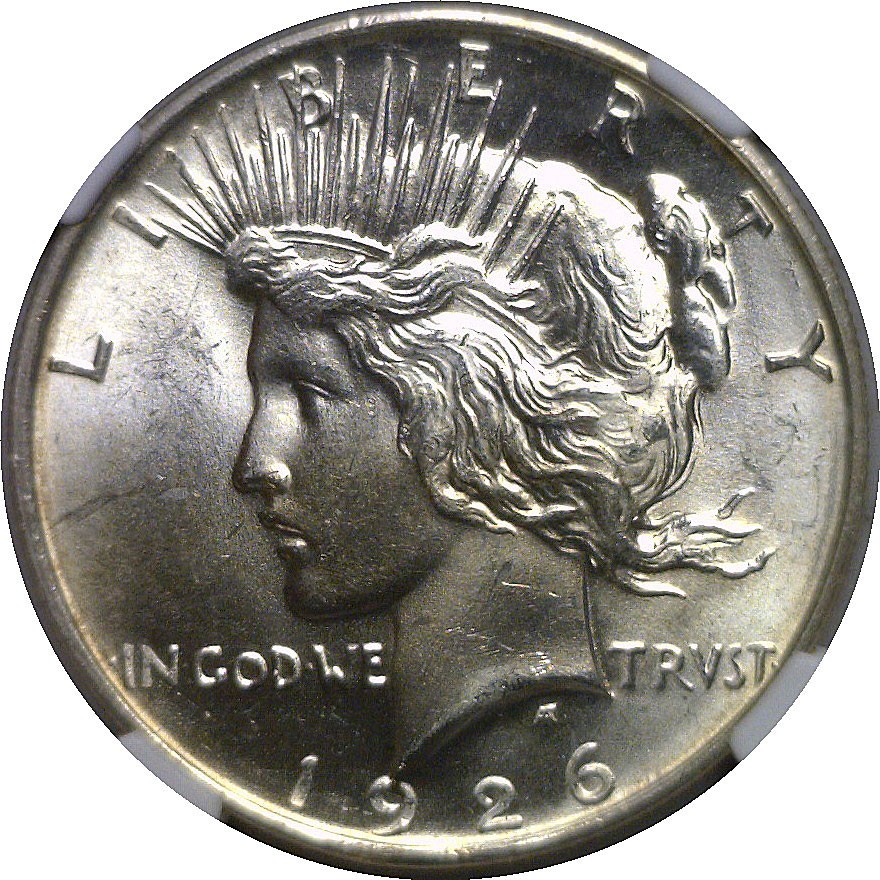 1926-D Peace Dollar NGC MS-64