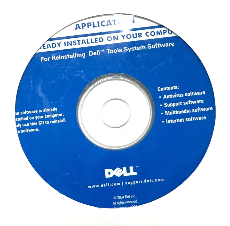 CD For Reinstalling Dell Tools System Software - H8516 - Used