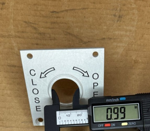 OPEN & CLOSE CREW SWITCH FACEPLATE