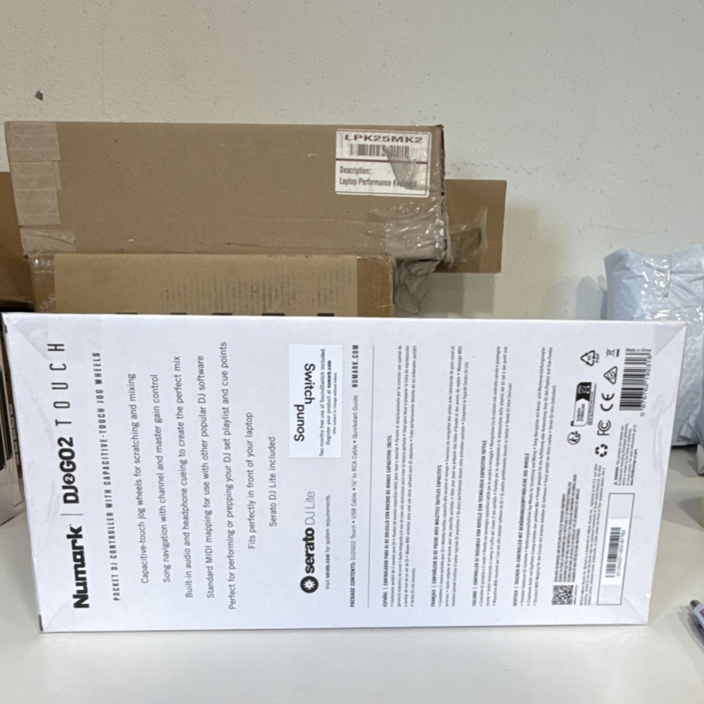 Numark DJ2GO2 Touch Portable Double Deck Controller Touch-Capacitive Jog Wheels