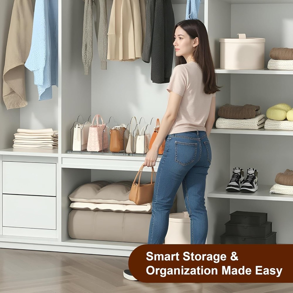 Purse organizer rack