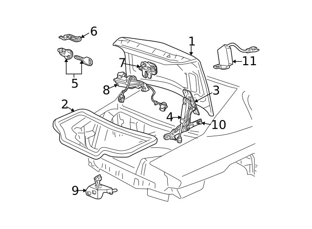 Genuine GM Hinge 10412612