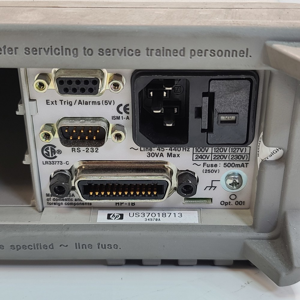 Agilent HP 34970A Data Acquisition Switch Unit Failed Self Test, Error 746