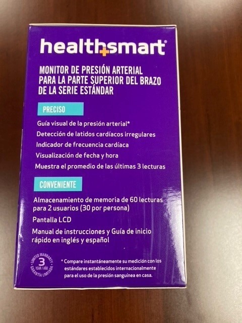 NEW! Health Smart Upper Arm Blood Pressure Monitor with LCD Display