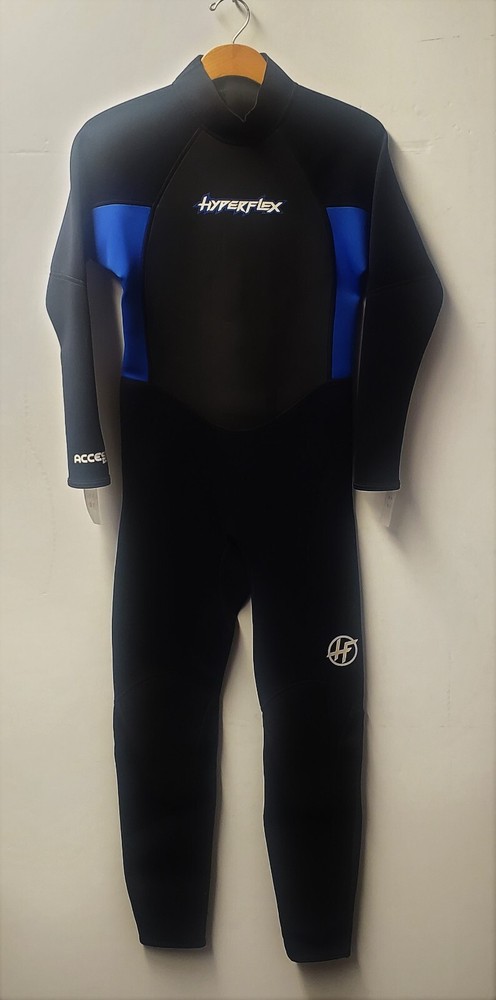 HYPERFLEX Juniors' 3/2 ACCESS BZ Wetsuit - Black/Blue - Size 16 - NWT