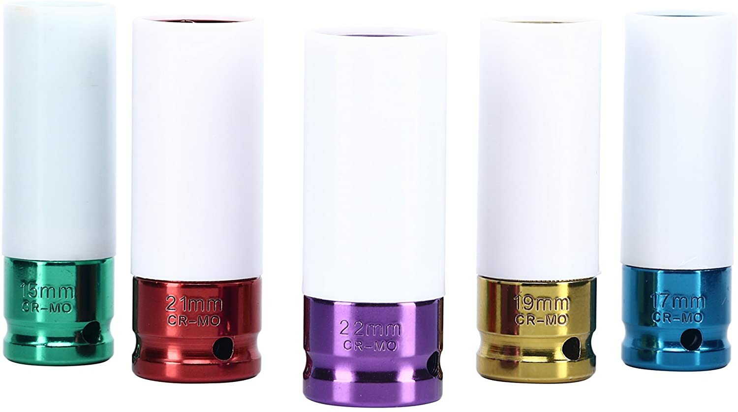 5PCS 1/2” Inch Impact Drive Lug Nut Socket Non-Marring Thin-Walled 5-Piece Set