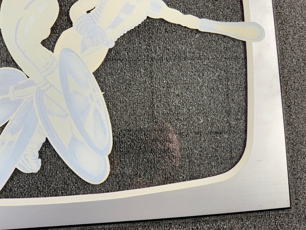 Bally Vector Pinball Machine Game Backglass Outer ORIGINAL