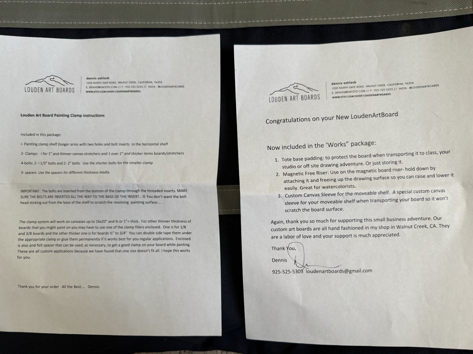 Handmade Artist Easel Louden Art Board