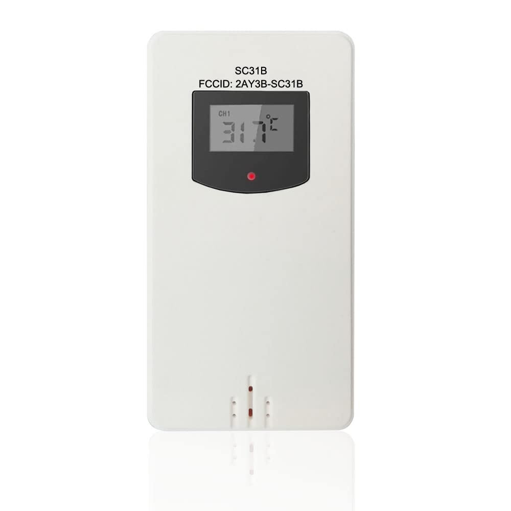 Wireless Remote Sensor Indoor Outdoor Thermometer Replacement for SC31B Projecti