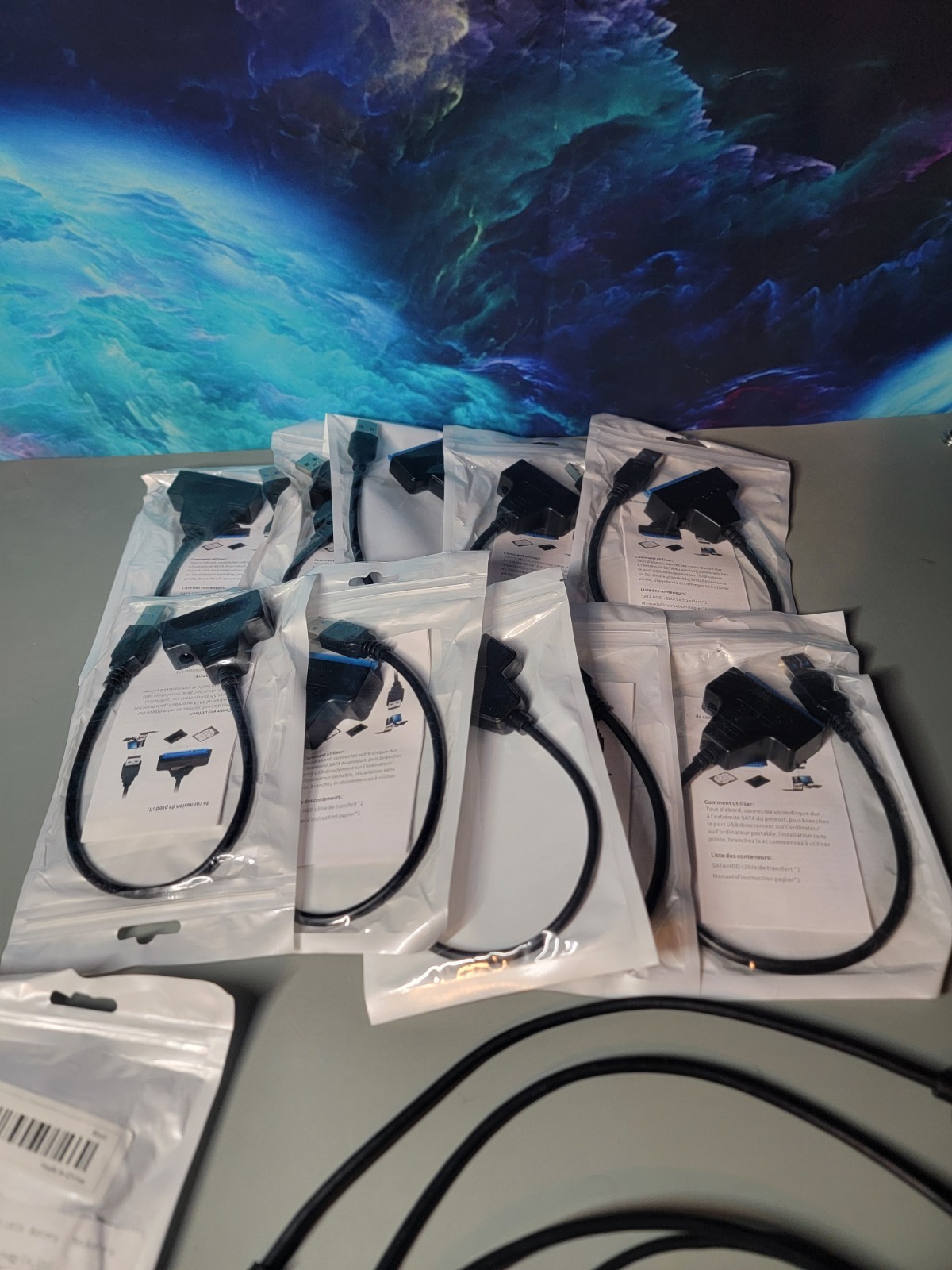 *15x USB to SATA adapter cables*