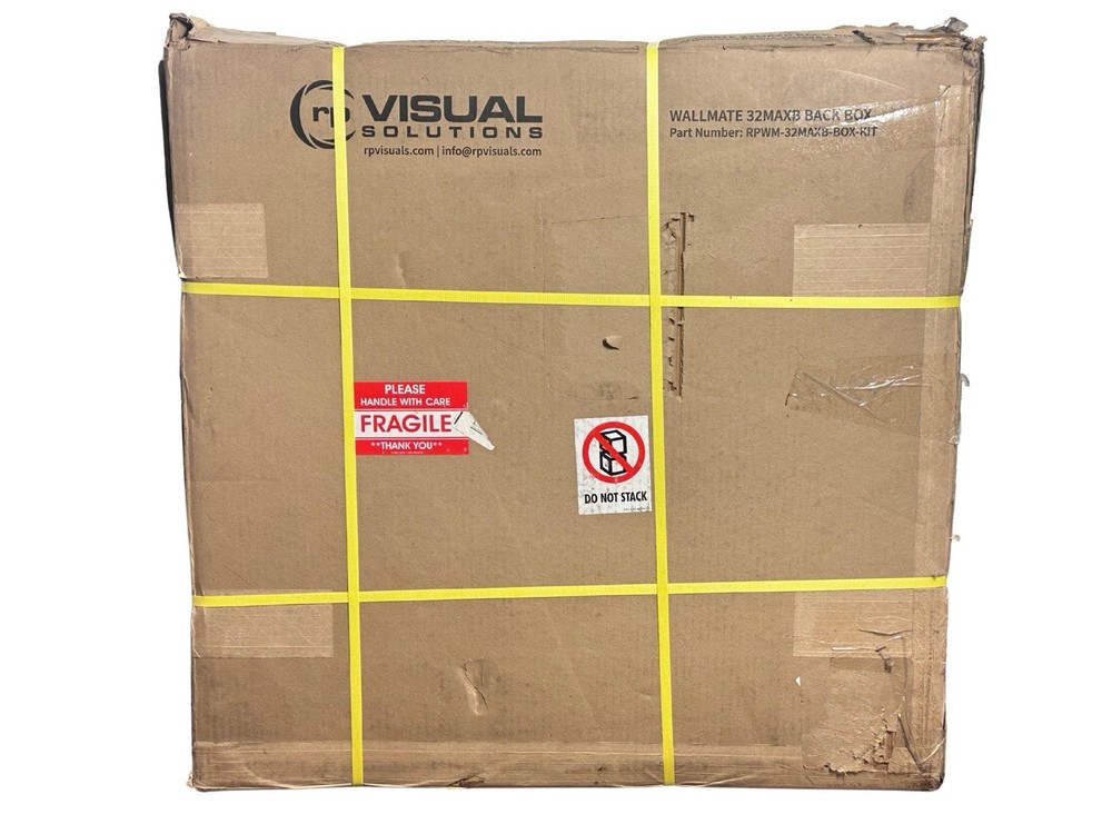 RP Visuals 32MAXB Wall Mate In-Wall Flush Panel Back Box Black - (DAMAGED AS-IS)