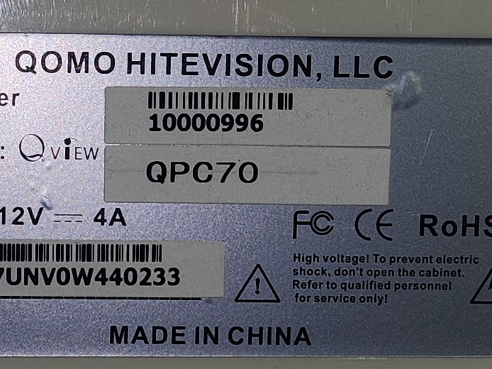 Qomo QPC70 Document Camera VGA/HDMI USB w/ remote UNTESTED