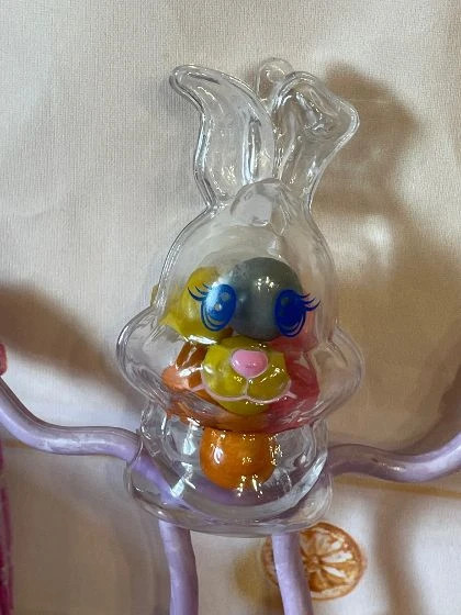 VTG BENDY BUNNY Candy Container With Bubble Gum