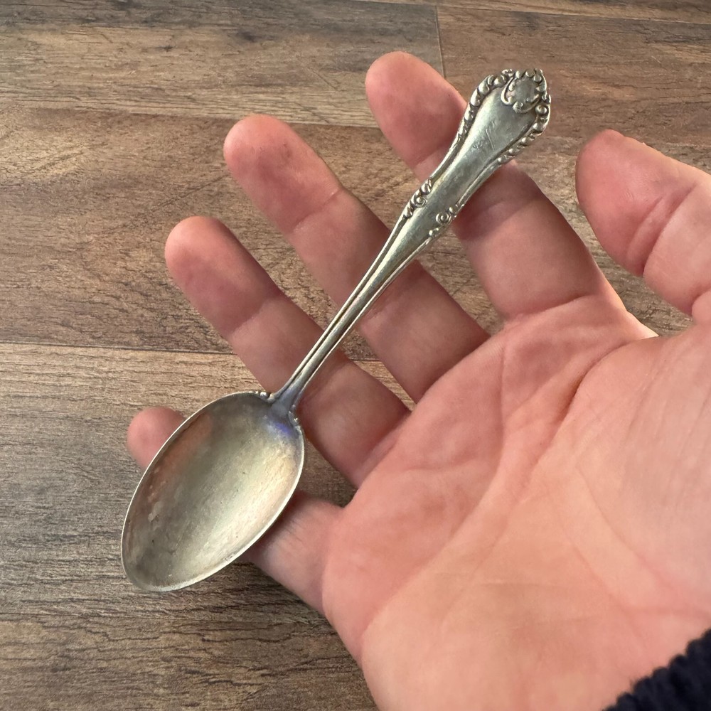 Reed & Barton Silverplated Teaspoon Carlton Pattern Monogrammed