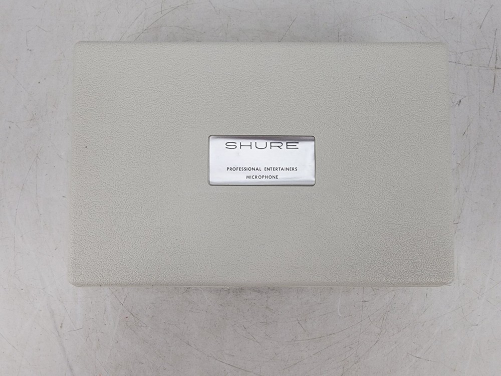 Vintage Shure Microphone Hard Plastic Protective Case White #3