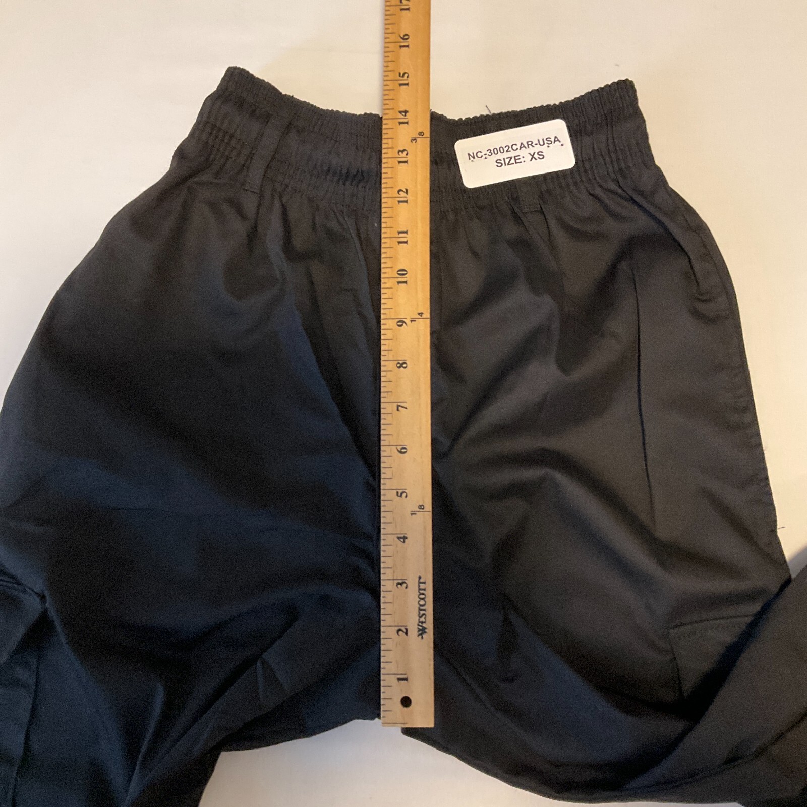 New Chef Cargo Pants Unisex Adult Size XS Black Stretch Waist Nc-3002car 2 Pair