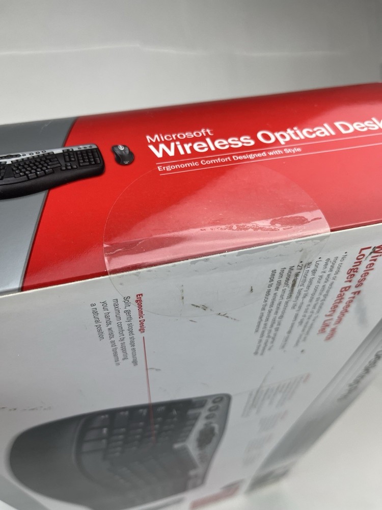 Microsoft Wireless Optical Desktop Pro Keyboard/ Mouse New