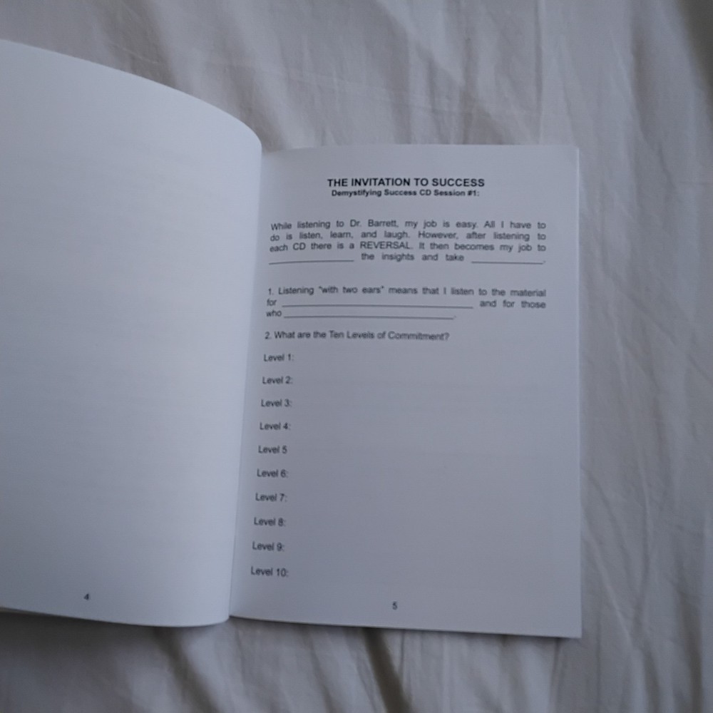 Demystifying Success: Cracking The Code By Dr Tom Barrett 7CD Set w/ Study Guide