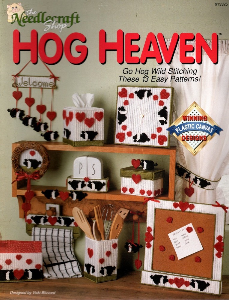 Needlecraft Shop 913325 HOG HEAVEN  Plastic Canvas Pattern Leaflet